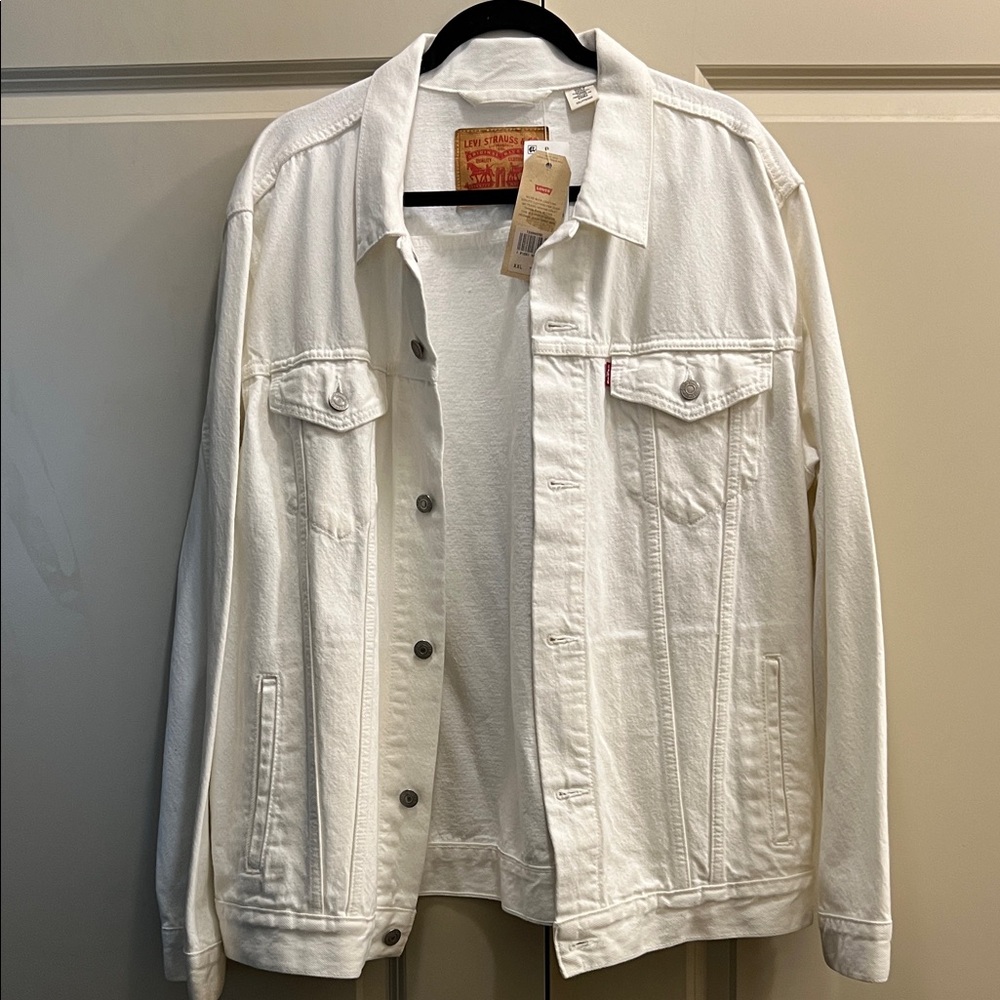 Levi's Men's Classic White Jacket Size 2XL